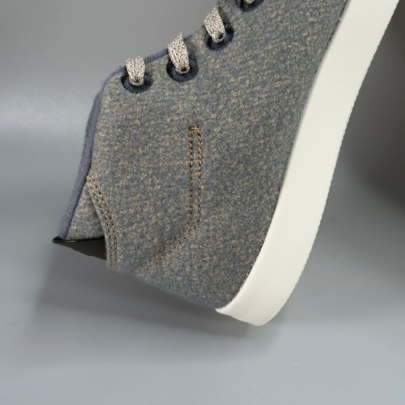 Allbirds Wool Piper Mids Womens 10‎ Sneakers Gray Blue White Lace Up Shoe - Picture 11 of 16